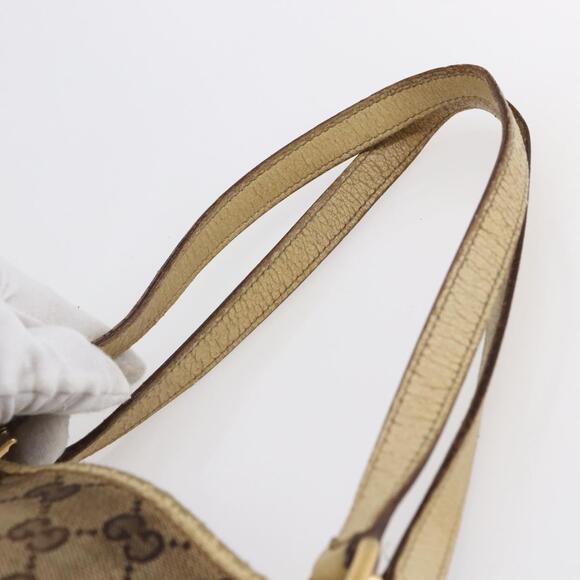 GUCCI GG Canvas Tote Bag Beige Gold - Picture 8 of 12